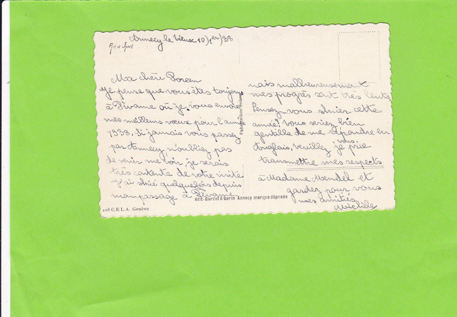 Cartoline postali: Skiwanderer – Usato da St. Peterzell venduto da neckertal 1