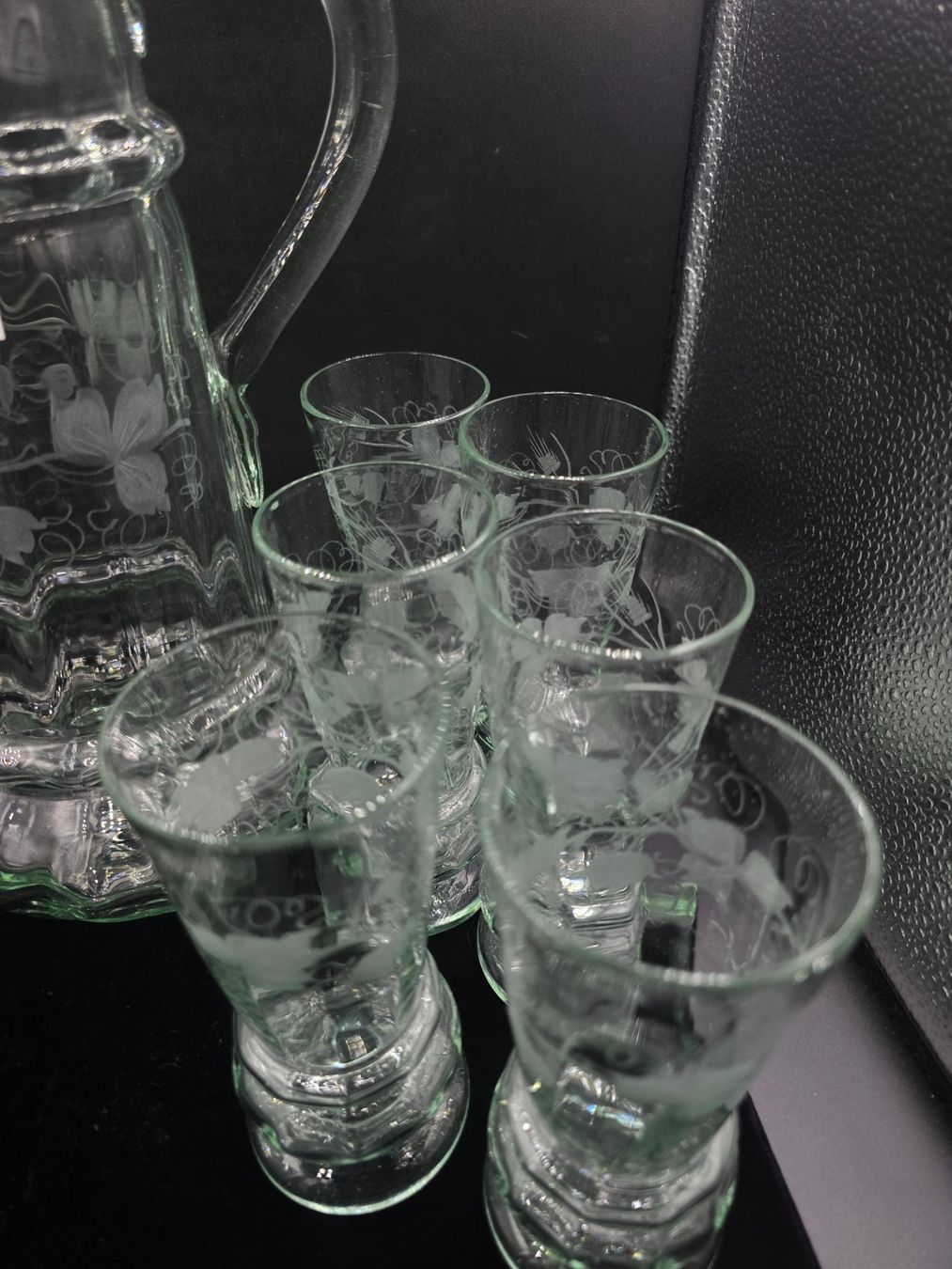 Caraffe: Antiker Wasser / Weinkrug mit 6 Gläser – Usato da Rorschacherberg venduto da snOOpydOg11 3