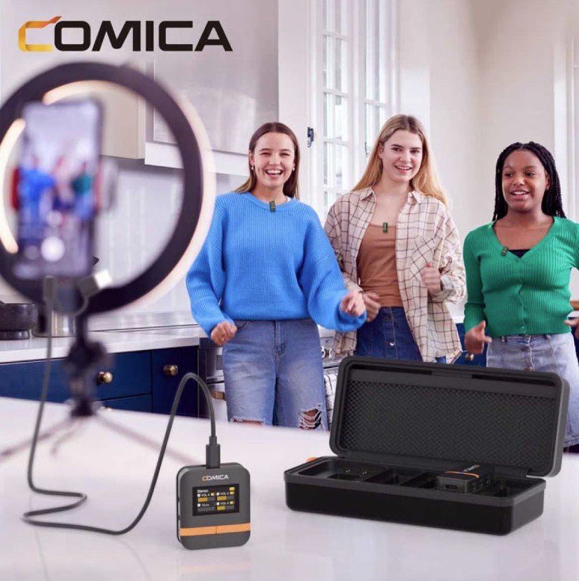 Microfoni: Wireless Microphone Comica 2.4G Mini - 4 Transmitter - NEU!! – Nuovo e nell'imballaggio originale da Buchs SG venduto da MCE73 3