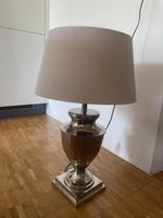 Tischlampe Metall Sockel rund Lampe guter Zustand