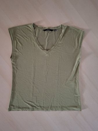Damen T-Shirt Vero Moda V-Ausschnitt lindgrün Grösse XS