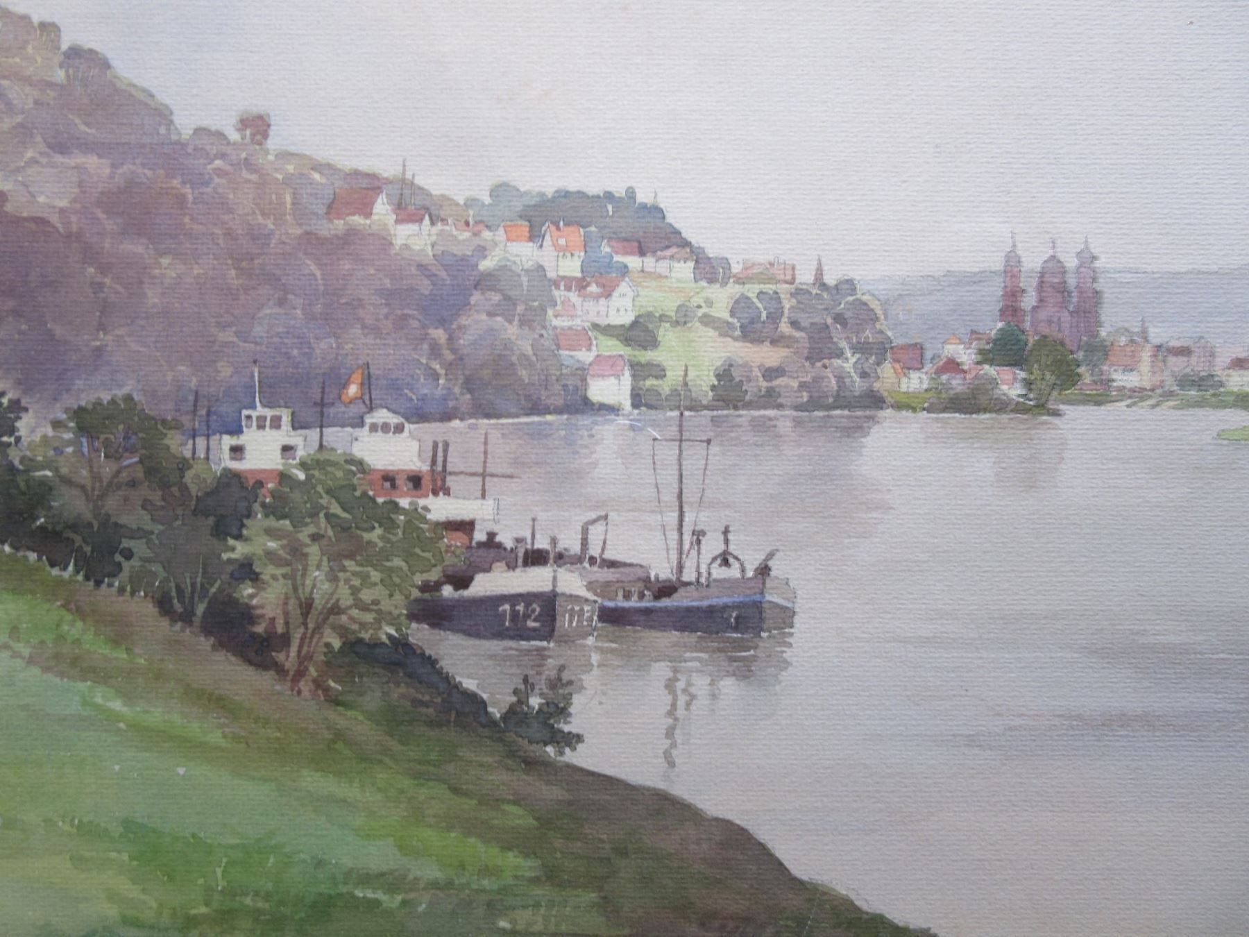 Foto & Immagini: WERNER GIERSTR ORIGINAL SIGNIERT AQUARELL – Usato da Gersau venduto da kunst-online 1