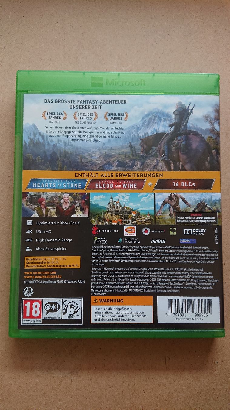 Giochi: The Witcher 3 - Wild Hunt GOTY Edition - Xbox One – Usato da Chur venduto da FreakofRarity 1
