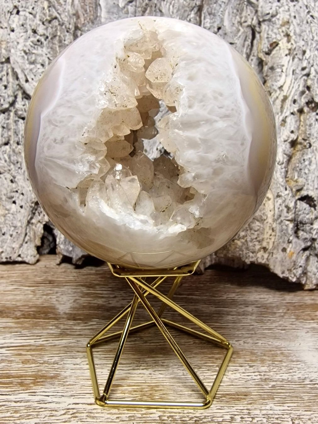 Minerali & Pietre curative: Drusen Achatkugel 77mm 476g – Nuovo (secondo la descrizione) da Matzingen venduto da Shay_Crystalz 1