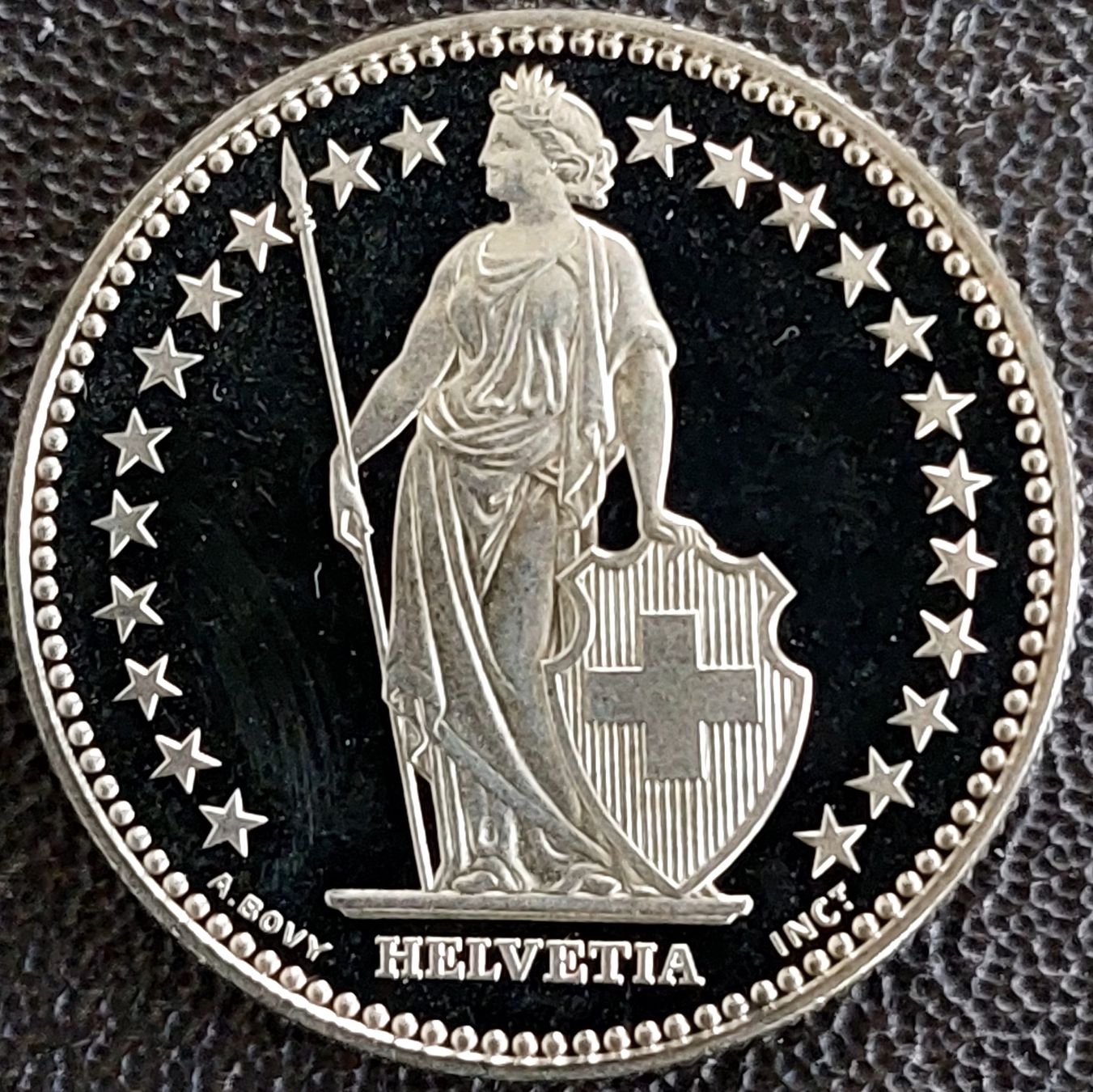 Tutti le monete: 1 Franken 1987 stgl. / aus Münzsatz – Nuovo (secondo la descrizione) da Arch venduto da coinsandmore 1
