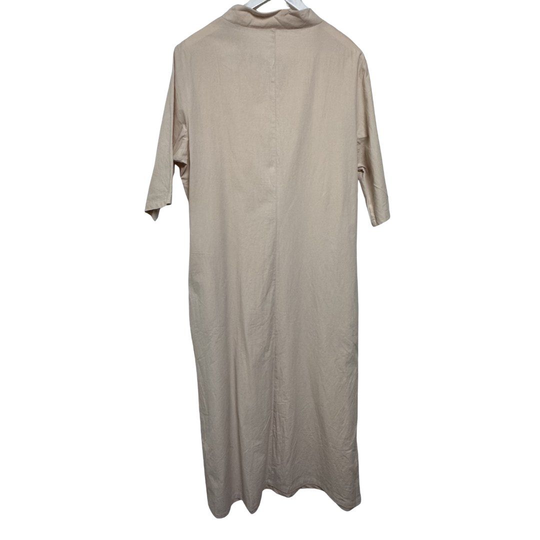 Vestiti: Oversize Maxikleid XL 100% Baumwolle beige Capsule Wardrobe – Usato da Porrentruy venduto da MadameResell 4