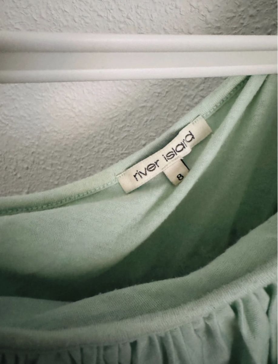 Vestiti: Turquoise One-Shoulder Ruffle Dress, S/M – Usato da Kloten venduto da jan_xn8f 3