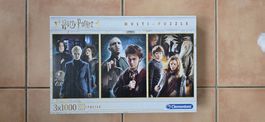 Puzzle Harry Potter Clementoni 3x1000 pièces, neuf