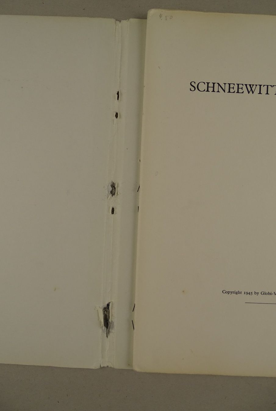 Libri: HERBERT LEUPIN: SCHNEEWITTCHEN, ERSTAUSGABE 1945 – Usato da Grüningen venduto da Kartensammler 2