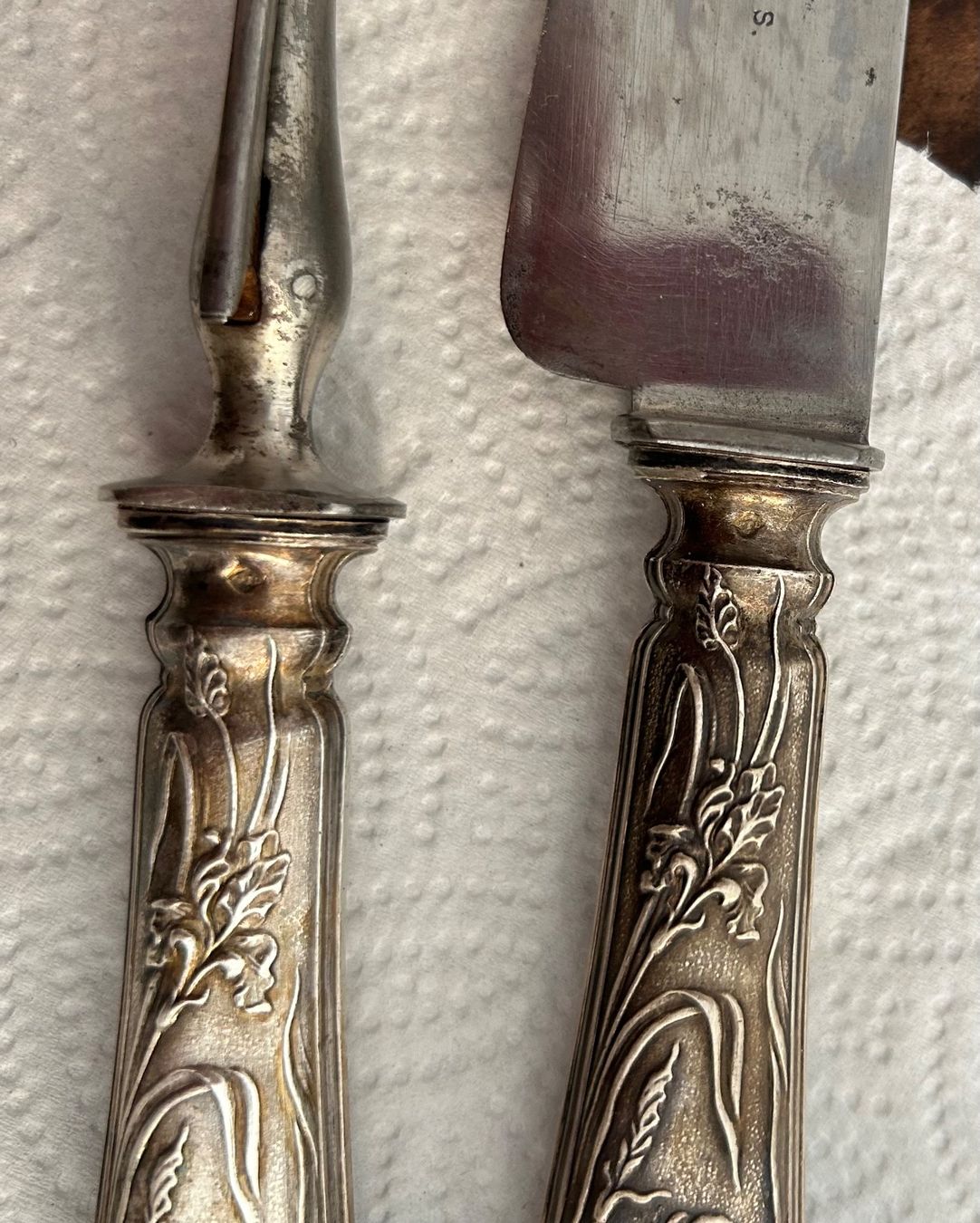 Bestecksets: Antikes Vorlege-Tranchier-Besteck, um 1900 – Gebraucht aus Zürich von ann_9fv5 8