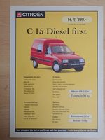 Citroen C15 Diesel first - Prospekt Schweiz - M003