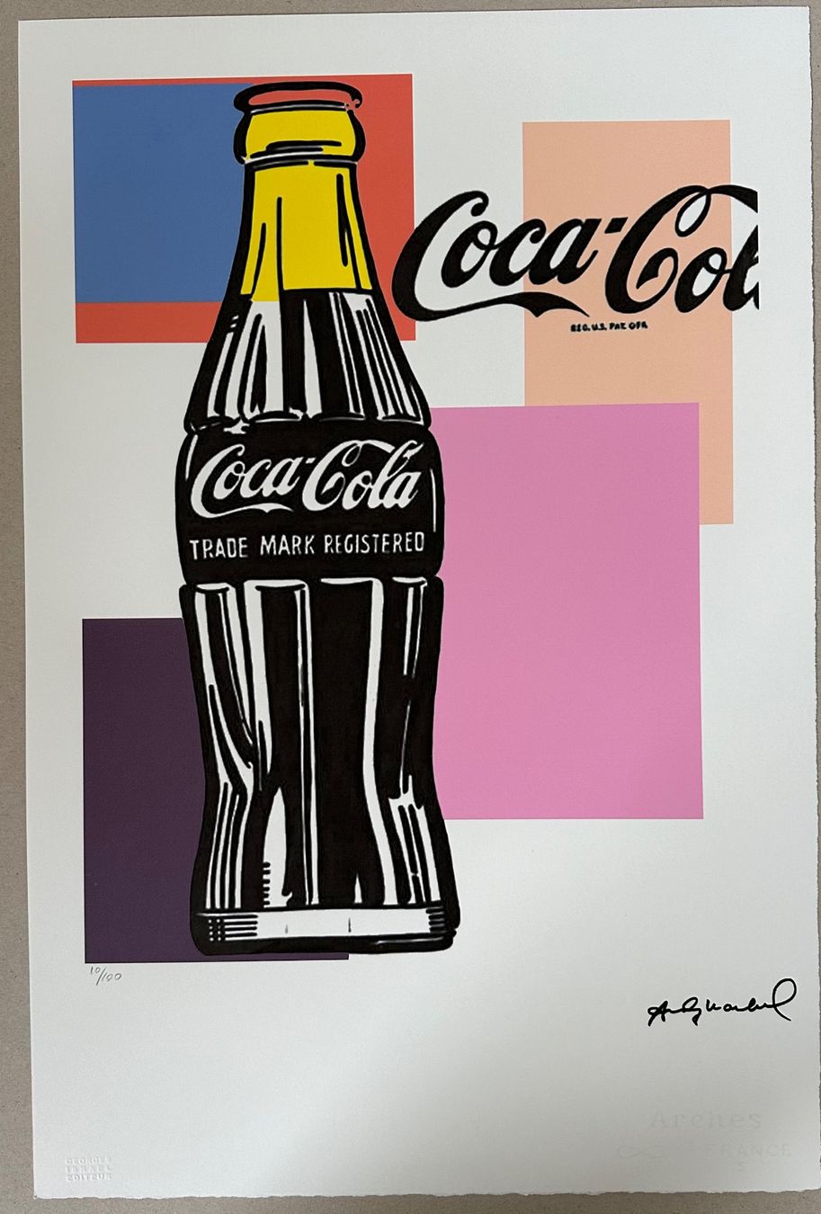 Dipinti: Andy Warhol: Coca Cola POP ART 10/100 – Nuovo (secondo la descrizione) da Meilen venduto da Smgdesign