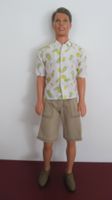 Ken Sommer Outfit mit Lemmon Print Shirt und Shorts, Vintage