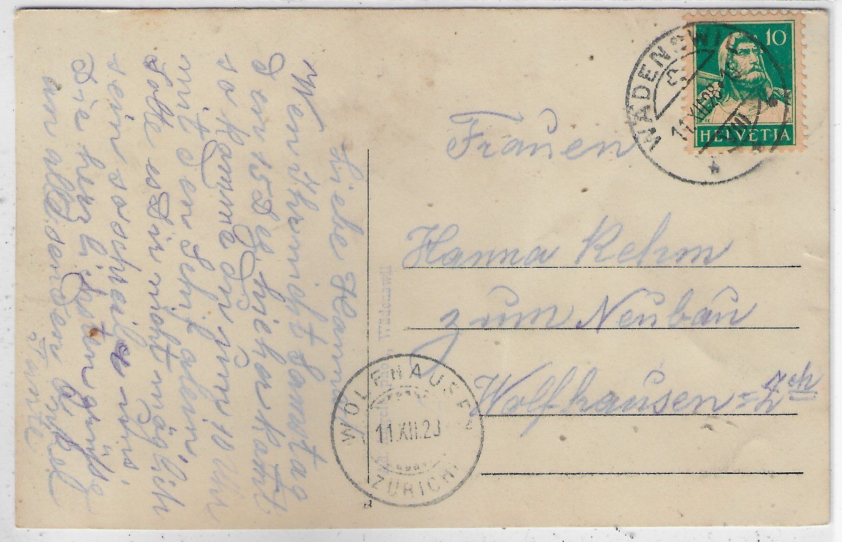 Cartoline postali: Wädenswil - Generalansicht – Usato da Ettingen venduto da Kartenplanet 1