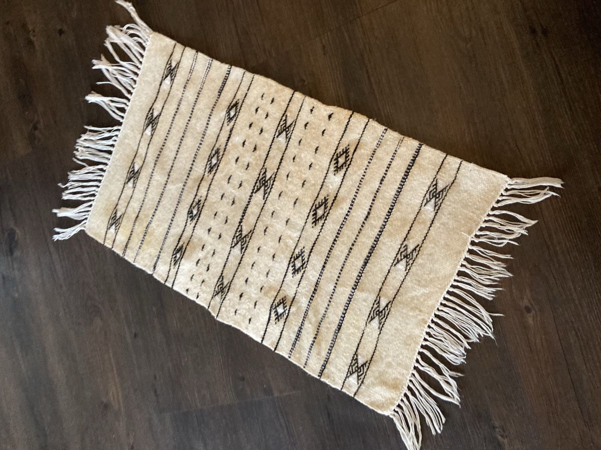 Tappeti: Handgeknüpfter Teppich, Wandteppich, Boho Style, Beige – Usato da Bauma venduto da MissRedCat