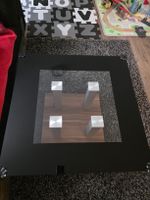 Quadratischer Couchtisch mit Glasplatte, Top!