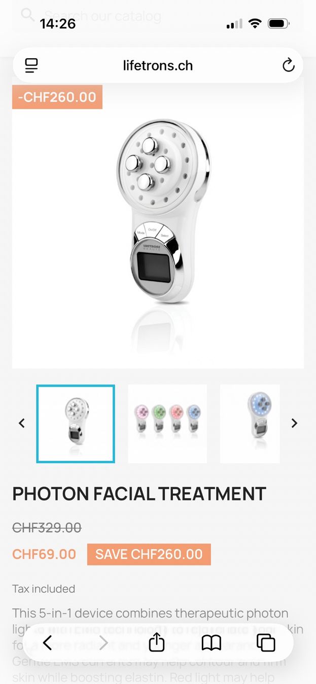 Cura del viso: Photon Facial Treatment – Usato da Fontainemelon venduto da carolinafa 2