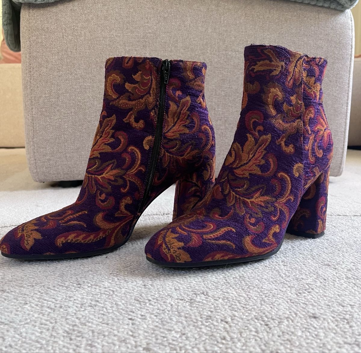 Scarpe da donna: Stiefelette, Schuh Absatz Stoff, Muster – Usato da Zürich venduto da JuMaria 2