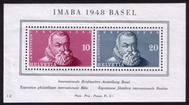 1948_W31_Sonderblock_IMABA BASEL ! *