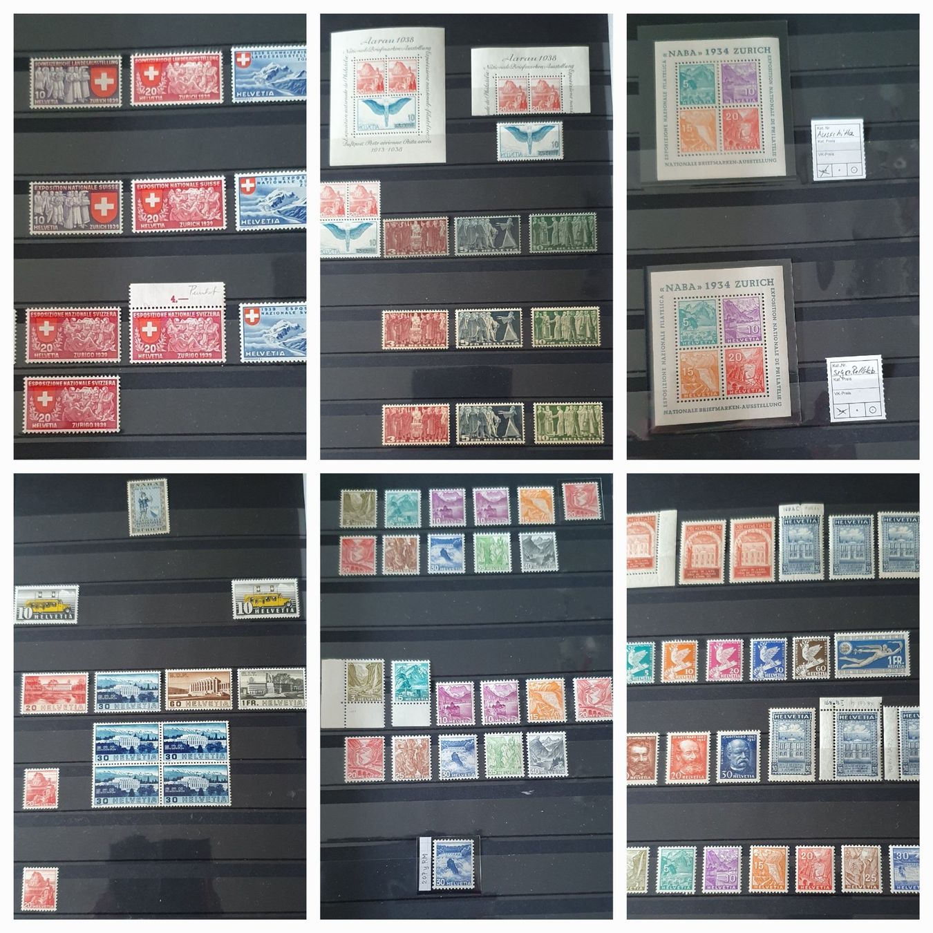 Tutti i francobolli: Sammlung Schweiz 1907 - 1997 Postfrisch – Usato da Kreuzlingen venduto da Rschweiz1 4