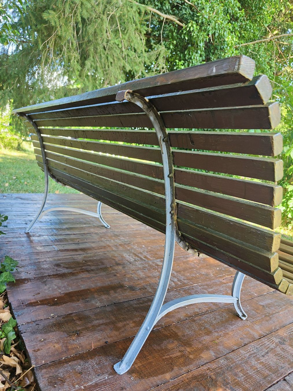 Bancs: Banc ancien en bois et fer forgé – D'occasion à Develier par starcustomer 3