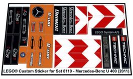 Lego Technik 8110 Sticker Satz