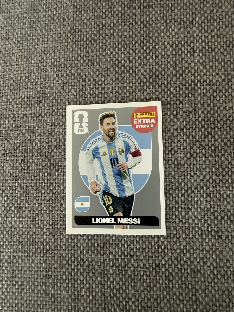 Panini Sammelbilder & Trading cards: Lionel Messi Silber Extra Sticker Panini WM 26 – Neu (gemäss Beschreibung) aus St. Gallen von LeonMatteon1879