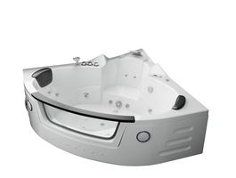Whirlpool Indoor Eckbadewanne VILLA CARL
