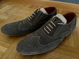 Leder Herren Schuhe - braunes Echt-Leder