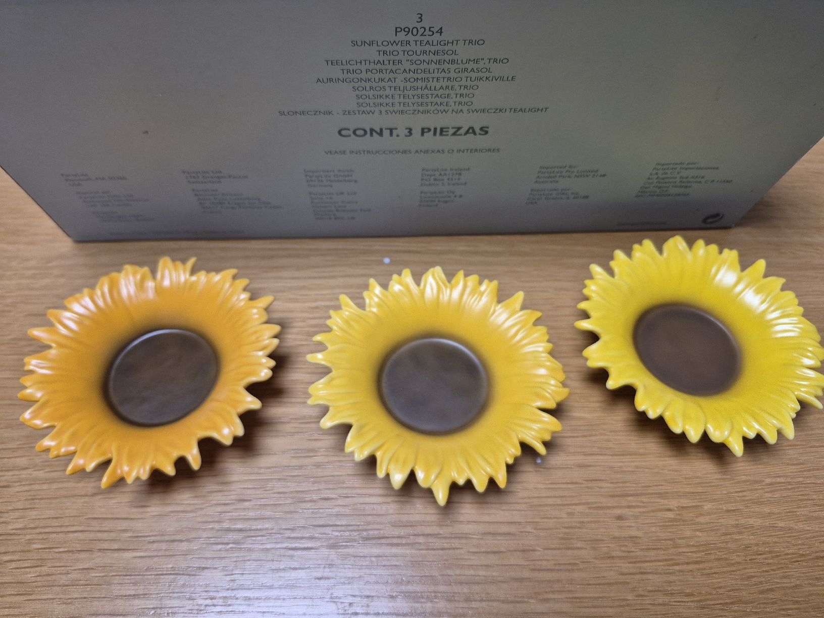 Partylite Kerzenständer: partylite Teelichthalter sonnenblumen trio – Neu (gemäss Beschreibung) aus Buttikon SZ von sefa02 2
