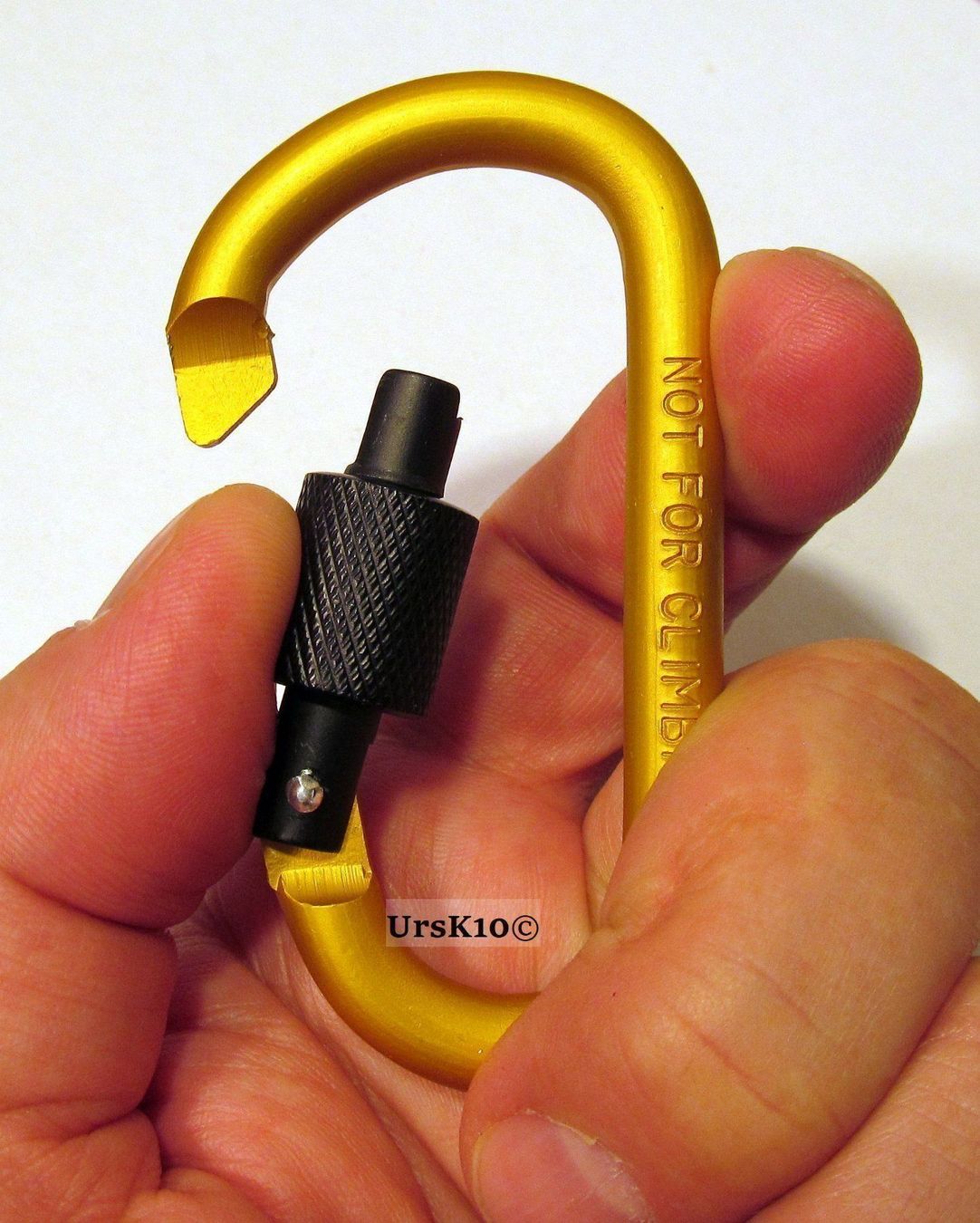 Attrezzatura da arrampicata: NEUE Karabiner mit Gewinde Gr. 80 mm 3 Stück – Nuovo e nell'imballaggio originale da St. Margarethen TG venduto da ursk10 3