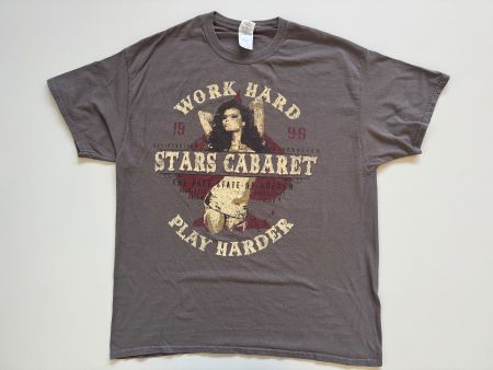 Work Hard Play Harder T-shirt MEN Sz L