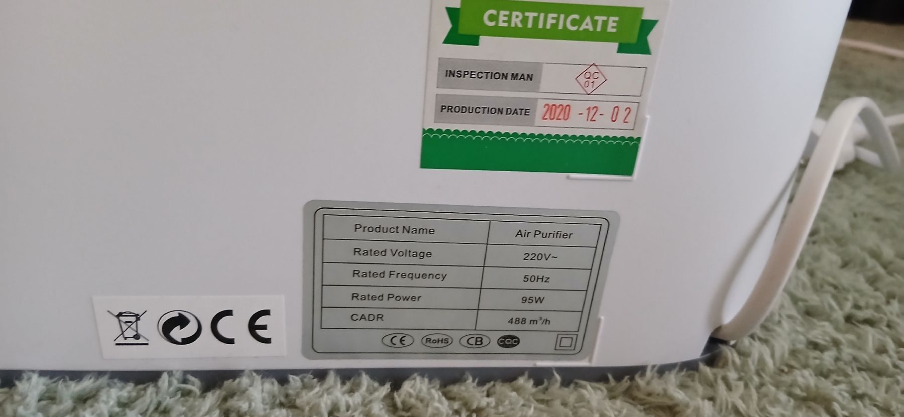 Purificatori d'aria: Goodsphere AP08 Air Purifier Luftbefeuchter/Luftreiniger – Nuovo (secondo la descrizione) da Wermatswil venduto da Himmel2020 3