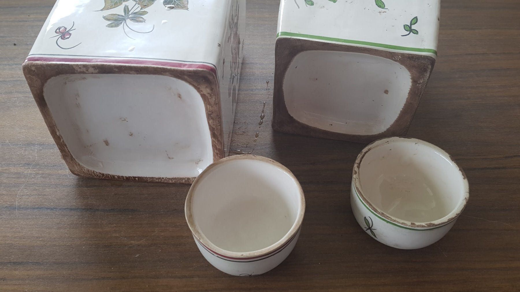 Teiere: Teedose Keramik antik 19. Jh. - Paar – Usato da Mörschwil venduto da antiksalon 9