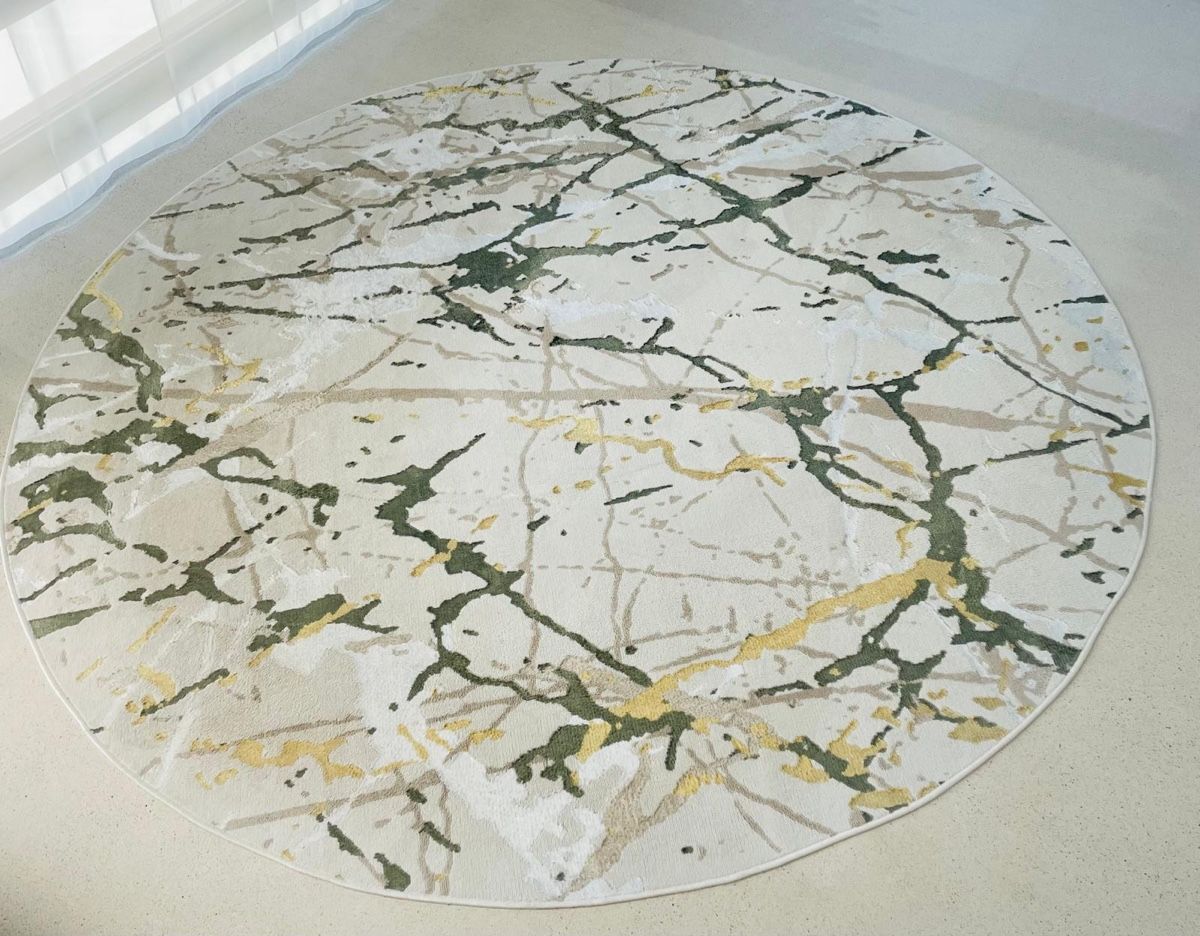 Teppiche: Runder Teppich Kurzflor glänzend – Gebraucht aus Binningen von DesignFanatic 3