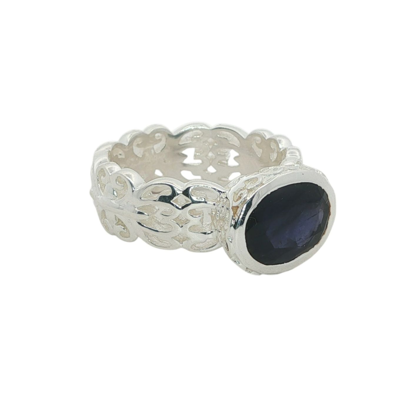 Olga Ribler Anelli: Feiner Silber Ring 925 mit Iolith Grösse 54 – Nuovo (secondo la descrizione) da Luzern venduto da Schmuckoutlet 1