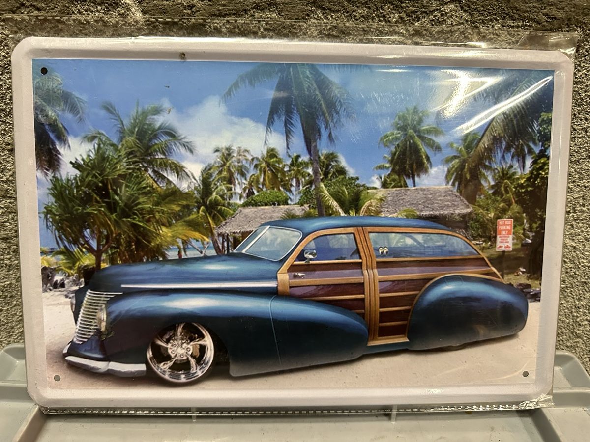 Schilder: Hot rod woody Oldtimer Classic beach – Neu (gemäss Beschreibung) aus Reinach AG von rares75