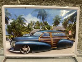 Hot rod woody Oldtimer Classic beach