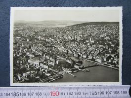 ZÜRICH FLIEGERAUFNAHME SWISSAIR FOTO ZH AK