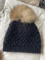 Woolrich Winter Hat with Fur Pom-pom - Size Medium