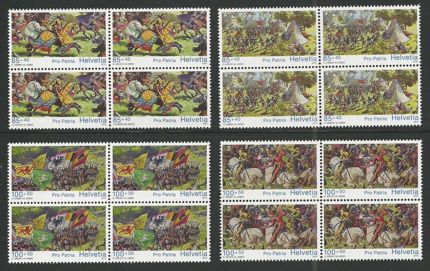 Tutti i francobolli: 2010 Nr. B309-B312 PP Murtenpanorama ** – Usato da Basel venduto da Melphi