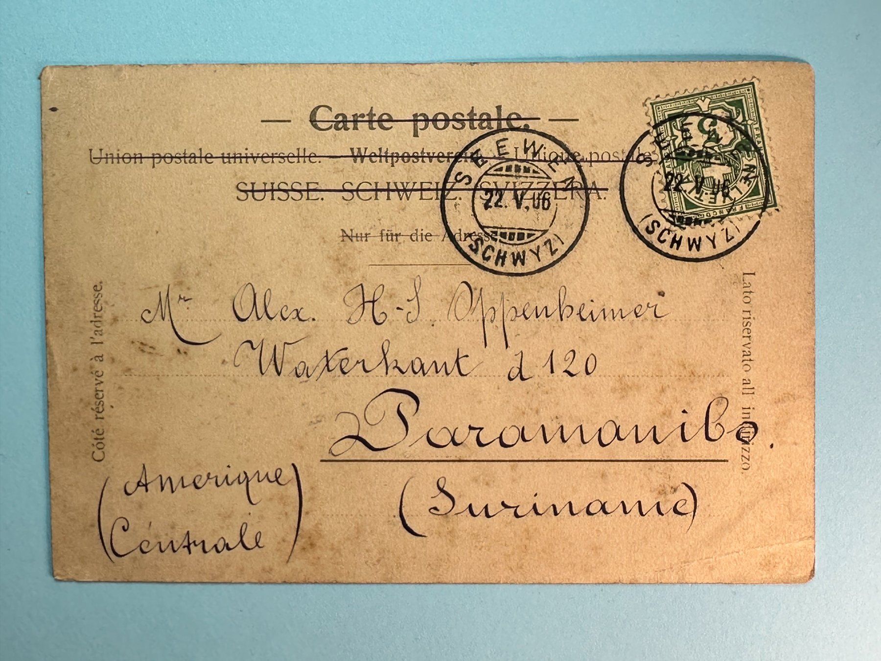 Cartoline postali: Landungsplatz, Brunnen - 1906 – Usato da Steg VS venduto da danwer74 1