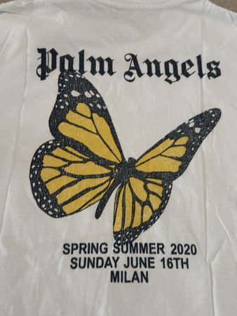Palm Angels T-Shirt Schmetterling Weiss Grösse Unbekannt