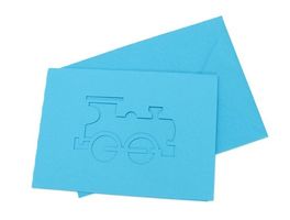 Doppelkarte A6 Loki blau