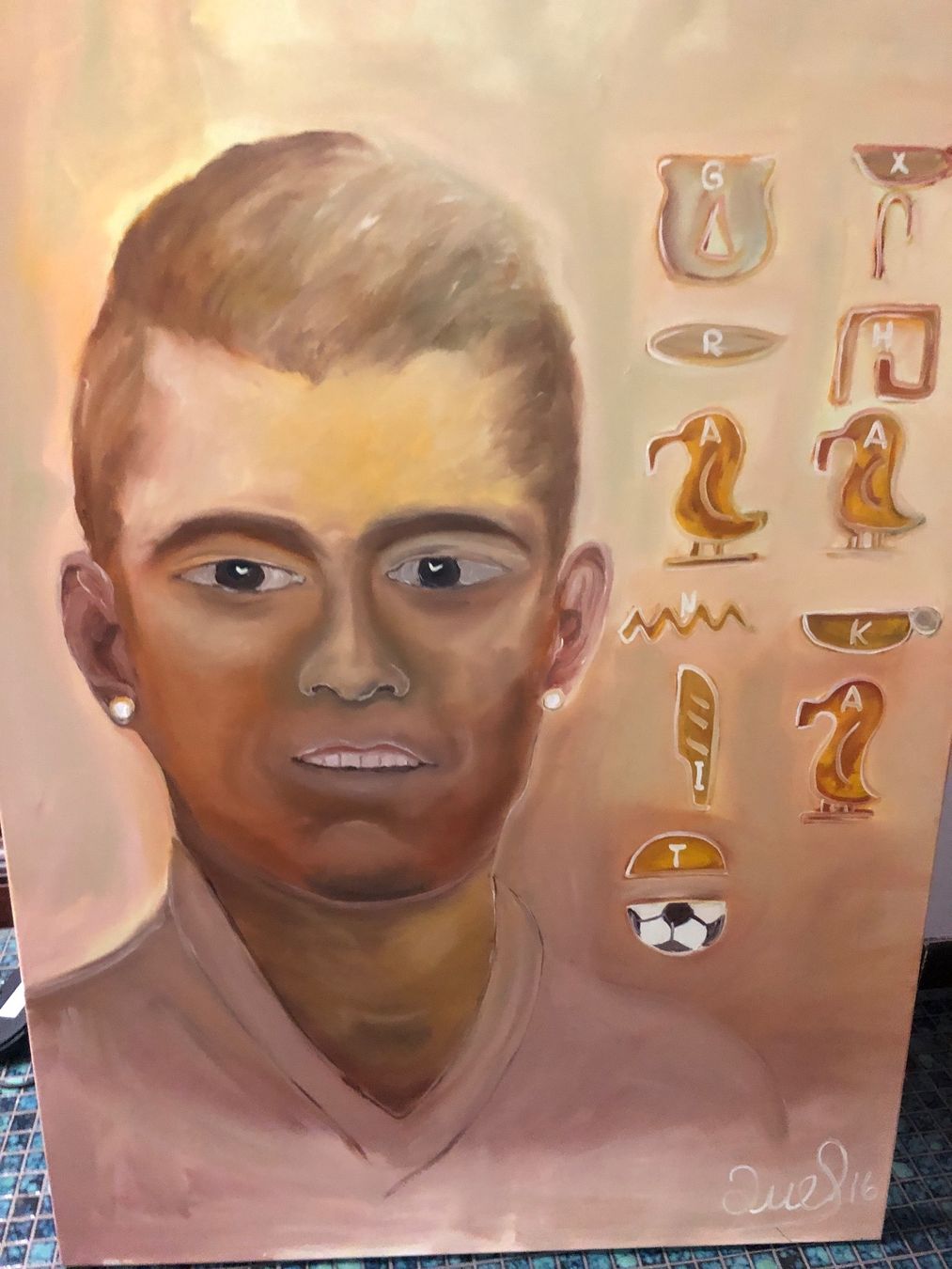 Dipinti: Granit Xhaka Öl auf Leinwand von Juel – Usato da Basel venduto da sch_9g6x 3
