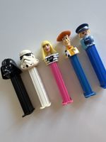 PEZ diverse Spender: Toy Story, Star Wars, Barbie, Playmobil