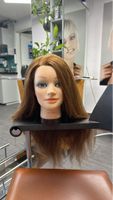 Übungskopf mit Haaren Frisierkopf Übungskopf