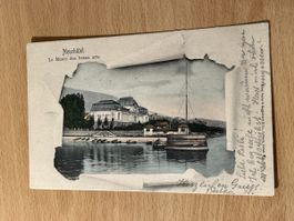 Alte Ansichtskarte Neuchâtel, Musée Beaux Arts, Rarität!
