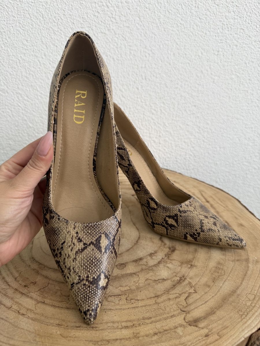 Scarpe da donna: RAID High Heels Snake Print Beige/Braun Gr. 37 – Nuovo (secondo la descrizione) da Hägglingen venduto da Raff_Ella 1