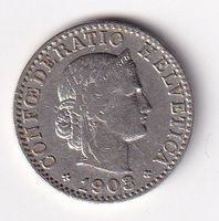 Schweiz 20 Rappen 1903